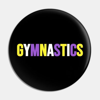 Gymnastics Nonbinary Flag Colors Pin Official Gymnastics Gifts Store Merch