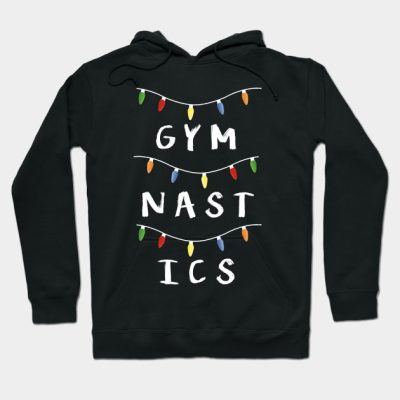 Gymnastics Christmas Lights Hoodie Official Gymnastics Gifts Store Merch