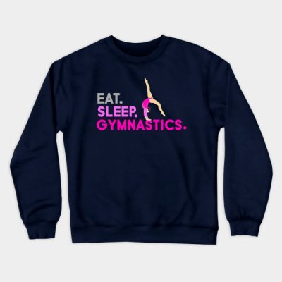 Eat Sleep Gymnastics Ft Aliya Mustafina Crewneck Sweatshirt Official Gymnastics Gifts Store Merch