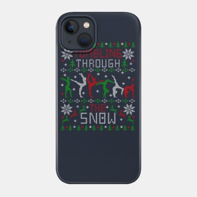 Tumbling Gymnastics Ugly Christmas Sweater Party S Phone Case Official Gymnastics Gifts Store Merch