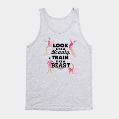 Pink Look Like A Beauty Train Like A Beast Tank Top Official Gymnastics Gifts Store Merch