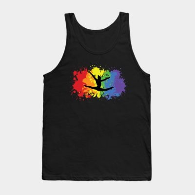 Rainbow Gymnast Splatter Tank Top Official Gymnastics Gifts Store Merch