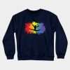 Rainbow Gymnast Splatter Crewneck Sweatshirt Official Gymnastics Gifts Store Merch