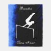 boys gymnastics black blue white w team name fleece blanket raa1457a0597742a28d74280c702201bc zke88 1000 - Gymnastics Gifts