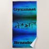 boys gymnastics custom name blue green beach towel r82273ff3968142ff91fbcef3a5f13bf9 eapwm 1000 - Gymnastics Gifts