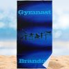 boys gymnastics custom name blue ombre beach towel r d9yyy 1000 - Gymnastics Gifts