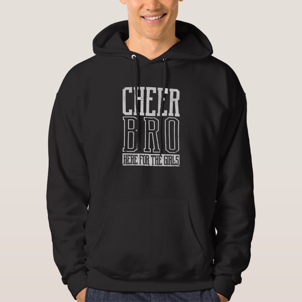 cheer bro here for the girls funny cheerleading hoodie r70005a1c2bb04ee49f4711a156c8e023 jg5fo 1000 - Gymnastics Gifts