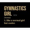 Gymnastics Girl Definition In Gold Tapestry Official Gymnastics Gifts Store Merch