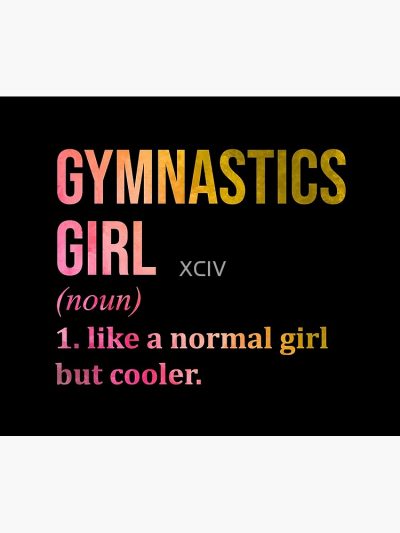 Gymnastics Girl Definition In Watercolor Tapestry Official Gymnastics Gifts Store Merch