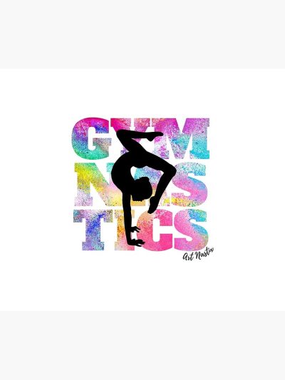 Gymnastics Silhouette Art Tapestry Official Gymnastics Gifts Store Merch