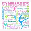 Gymnastics Typography In Pastels Tapestry Official Gymnastics Gifts Store Merch