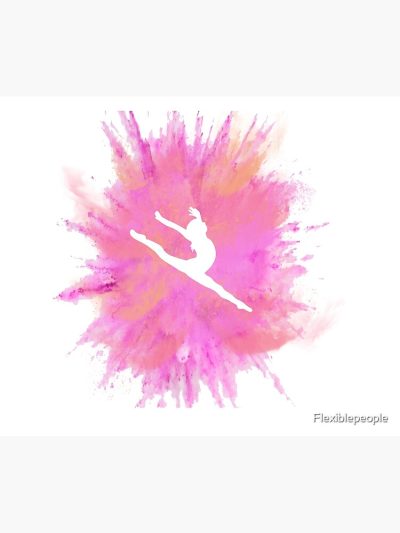 Pink Explosion Gymnastics Silhouette Tapestry Official Gymnastics Gifts Store Merch