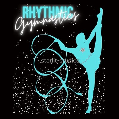 Rhythmic Gymnastics Teal Ribbon Tote Bag Official Gymnastics Gifts Store Merch