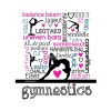 Gymnastics Tri-Color Typography Tote Bag Official Gymnastics Gifts Store Merch