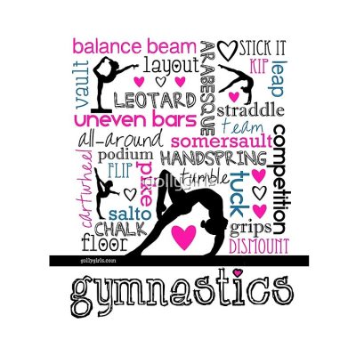 Gymnastics Tri-Color Typography Tote Bag Official Gymnastics Gifts Store Merch