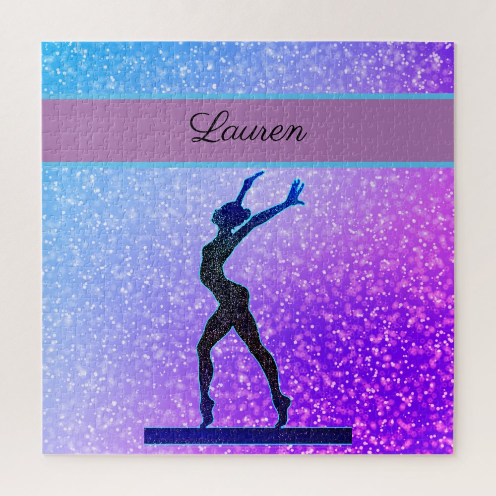 glitter gymnastics beam blue and purple jigsaw puzzle rbaffa70e07334699bf435907168b916f e77uz 8byvr 1000 - Gymnastics Gifts