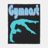 gymnast back handspring step out teal fleece blanket r76939c463c0e4e55855915aa94ecad23 zke88 1000 - Gymnastics Gifts