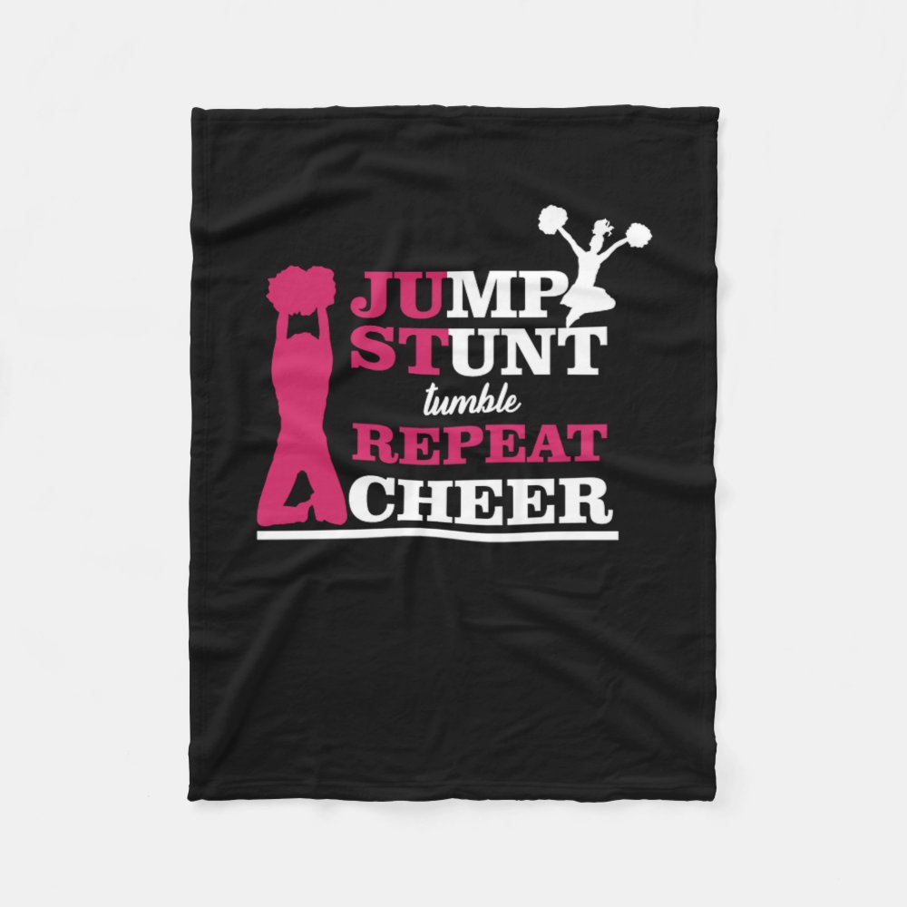 gymnast cheerleader jump stunt repeat cheer team fleece blanket rb211cbd4906244a7a8a2c89822106a9c zkhkh 1000 - Gymnastics Gifts