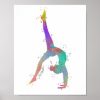 gymnast silhouette art poster r1c6b5c9e995e4d14b393bd96476d2bc3 wva 8byvr 307 - Gymnastics Gifts