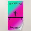 gymnastics balance beam mint and fuchsia beach towel r9cc6fefa19cb48818fce88b0606da46a eapwm 1000 - Gymnastics Gifts