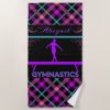 gymnastics beam pink purple teal tartan beach towel r653006182cad4e359272d8e0c46ea88e eapwm 1000 - Gymnastics Gifts