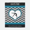 gymnastics chevron heart with monogram in black fleece blanket r3f4eb9bc4d0a4ea7af30e12b4f6e5d3f zke88 1000 - Gymnastics Gifts