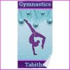 gymnastics christmas purple aqua personalized beach towel r rhxlx 1000 - Gymnastics Gifts