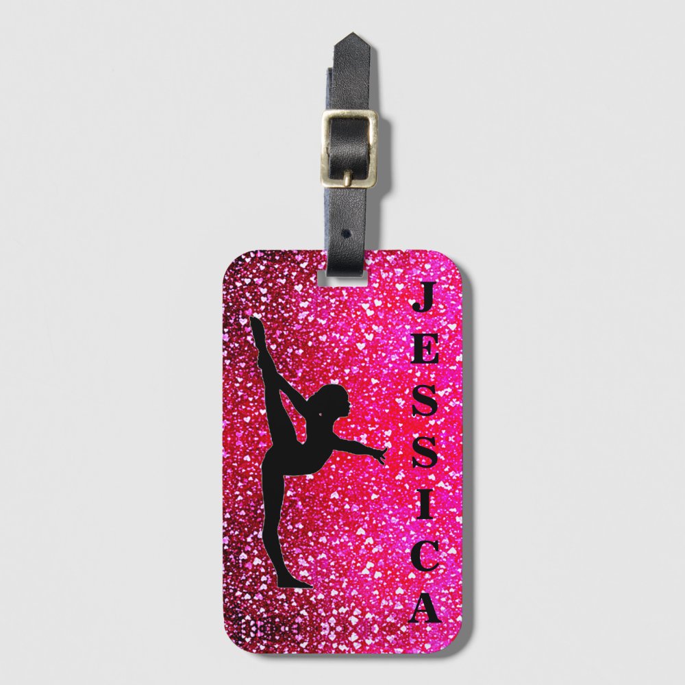 gymnastics floating hearts luggage tag r9336e56f2389480ea40eb20756803d8f 6hen5 8byvr 1000 - Gymnastics Gifts