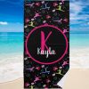 gymnastics fun print monogrammed beach towel r r28ok 1000 - Gymnastics Gifts