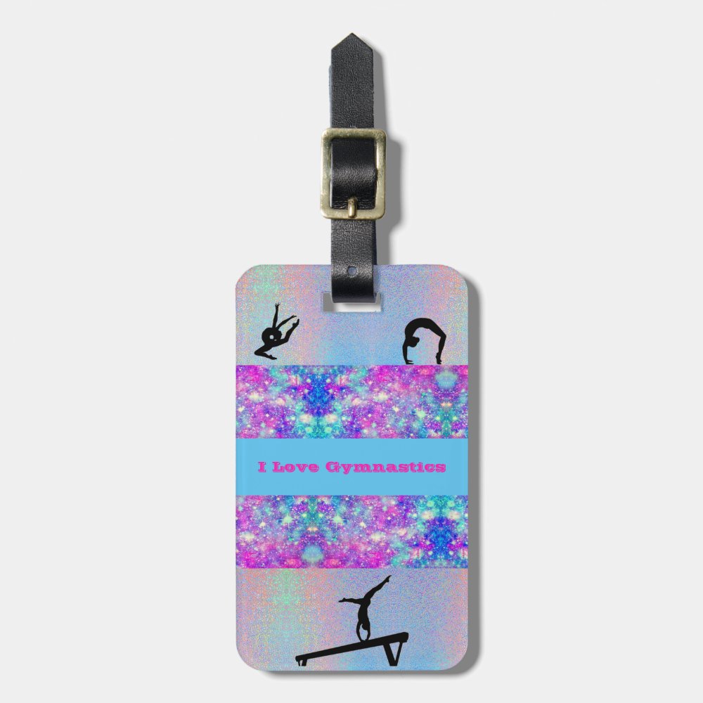 gymnastics luggage tag personalized - Gymnastics Gifts