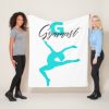 gymnastics monogram g is for gymnast fleece blanket rc7bd3c57514a425ea42bcb389607c1bd ee3yx 8byvr 307 - Gymnastics Gifts