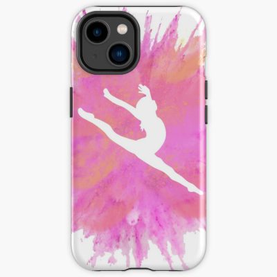 Pink Explosion Gymnastics Silhouette Iphone Case Official Gymnastics Gifts Store Merch