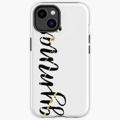 Gymnast Calligraphy Black Marble Iphone Case Official Gymnastics Gifts Store Merch