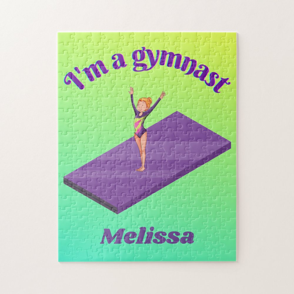 im a gymnast girl w leotard on purple gym mat jigsaw puzzle rb3bf9c1d07fa4536a12b14cfb20697f3 ambn9 8byvr 1000 - Gymnastics Gifts