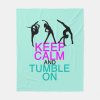 keep calm tumble on gymnastics fleece blanket rd746409fe452479b8acfe6333f61a337 zke88 1000 - Gymnastics Gifts