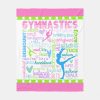 pastel gymnastics words typography fleece blanket r23d53f416e014d0ca27cd627197e157c zke88 1000 - Gymnastics Gifts