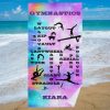 personalized gymnastics crosswords beach towel r rklhm 1000 - Gymnastics Gifts