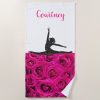 pink roses glitter gymnast beach towel rb9b94445e4904dc09ffb05daa5ea0ba2 eapwm 1000 - Gymnastics Gifts