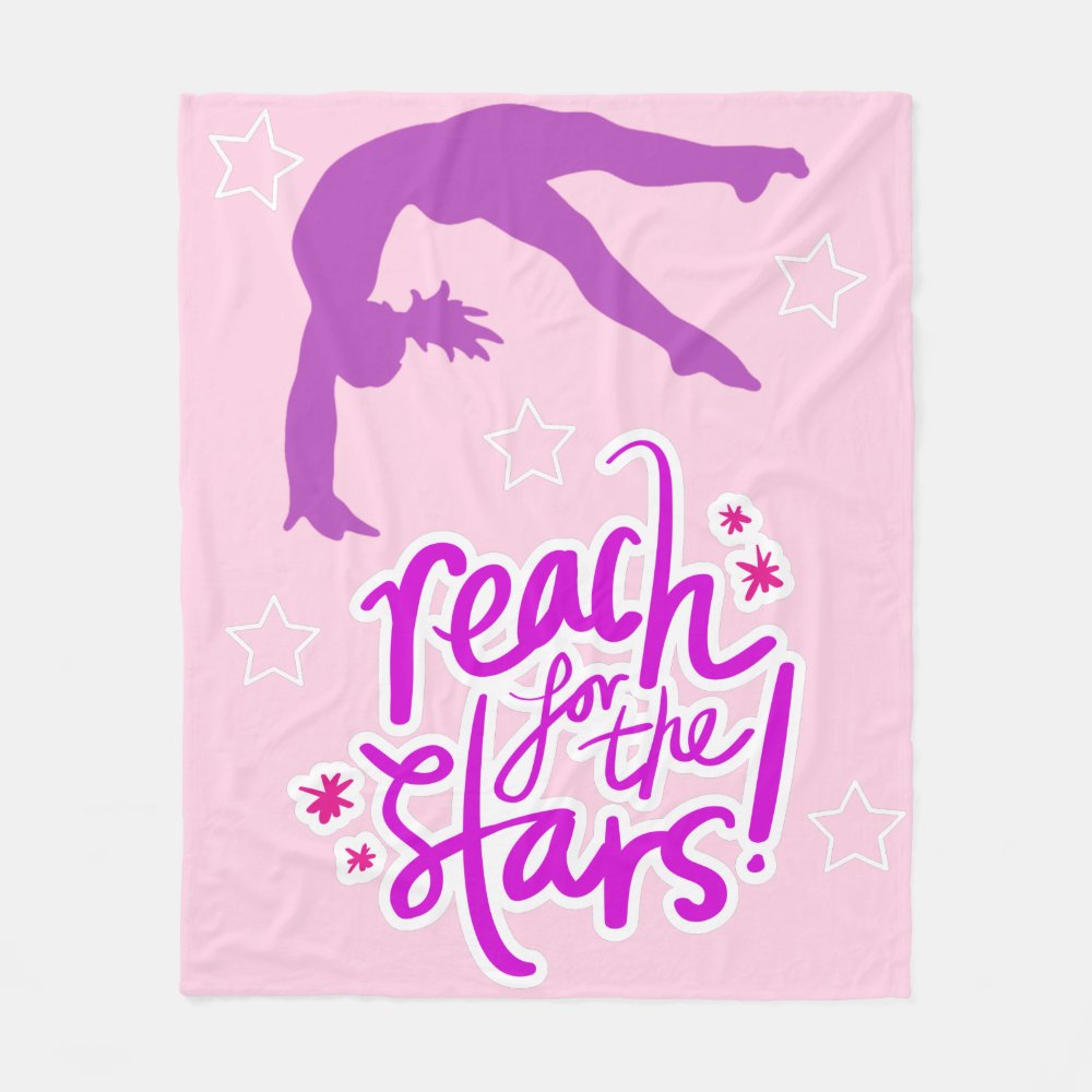 reach for the stars gymnastics tumbling fleece blanket r837605c879944c988d5fe329d84f671f zke88 1000 - Gymnastics Gifts