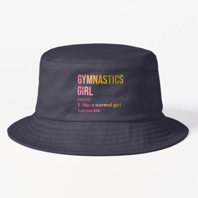 Gymnastics Girl Definition In Watercolor Bucket Hat Official Gymnastics Gifts Store Merch