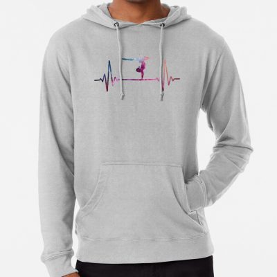 Gymnastics Heartbeat Galaxy Hoodie Official Gymnastics Gifts Store Merch