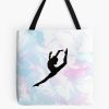 Water Colour Gymnastics Silhouette Tote Bag Official Gymnastics Gifts Store Merch