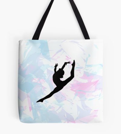 Water Colour Gymnastics Silhouette Tote Bag Official Gymnastics Gifts Store Merch