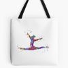 Gymnastics Girl, Watercolor Gymnastics Tote Bag Official Gymnastics Gifts Store Merch