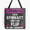 Flipping Gymnast Tote Bag Official Gymnastics Gifts Store Merch