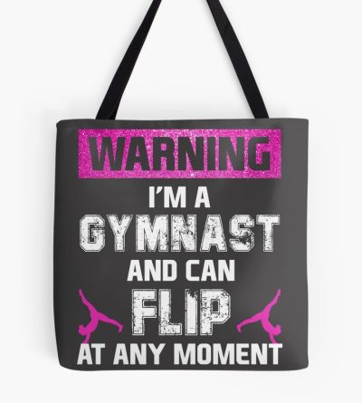 Flipping Gymnast Tote Bag Official Gymnastics Gifts Store Merch