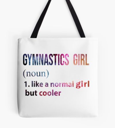 Gymnastics  Girl Like A Normal Girl But Cooler Galaxy Tote Bag Official Gymnastics Gifts Store Merch