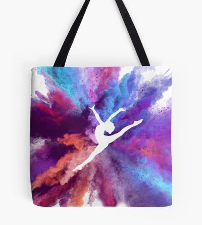 Gymnast Rainbow Explosion Tote Bag Official Gymnastics Gifts Store Merch