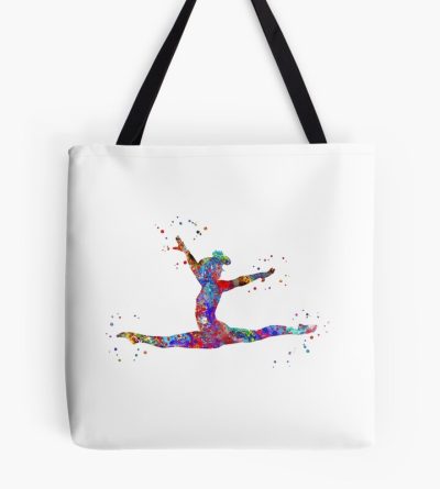 Gymnastics Girl, Watercolor Gymnastics Tote Bag Official Gymnastics Gifts Store Merch