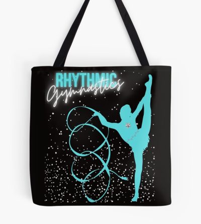 Rhythmic Gymnastics Teal Ribbon Tote Bag Official Gymnastics Gifts Store Merch